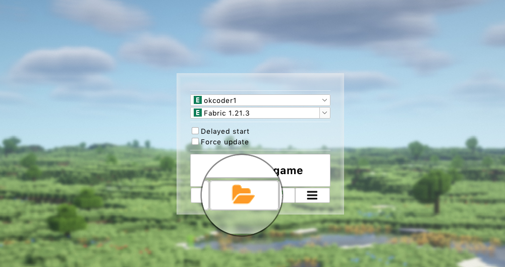 Click the button with folder icon